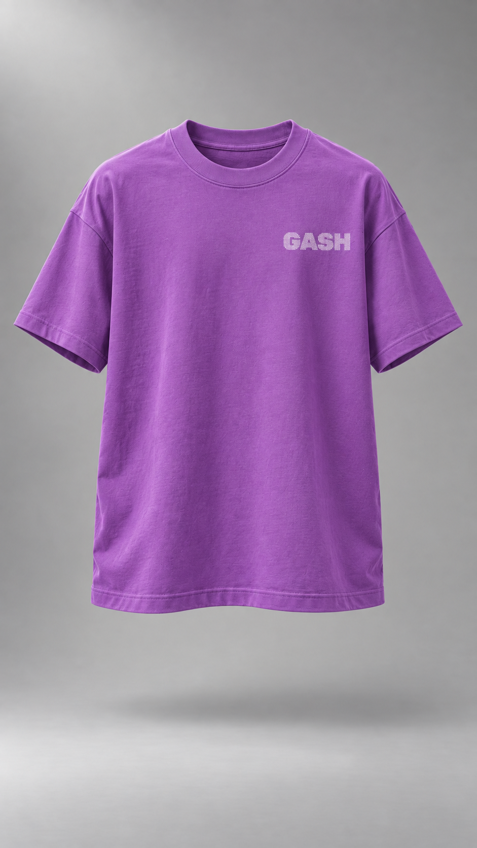 GASH PHANTOM Tee - Amethyst / White