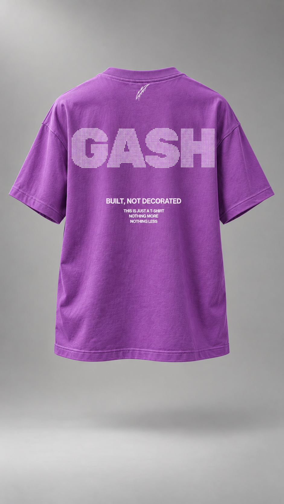GASH PHANTOM Tee - Amethyst / White