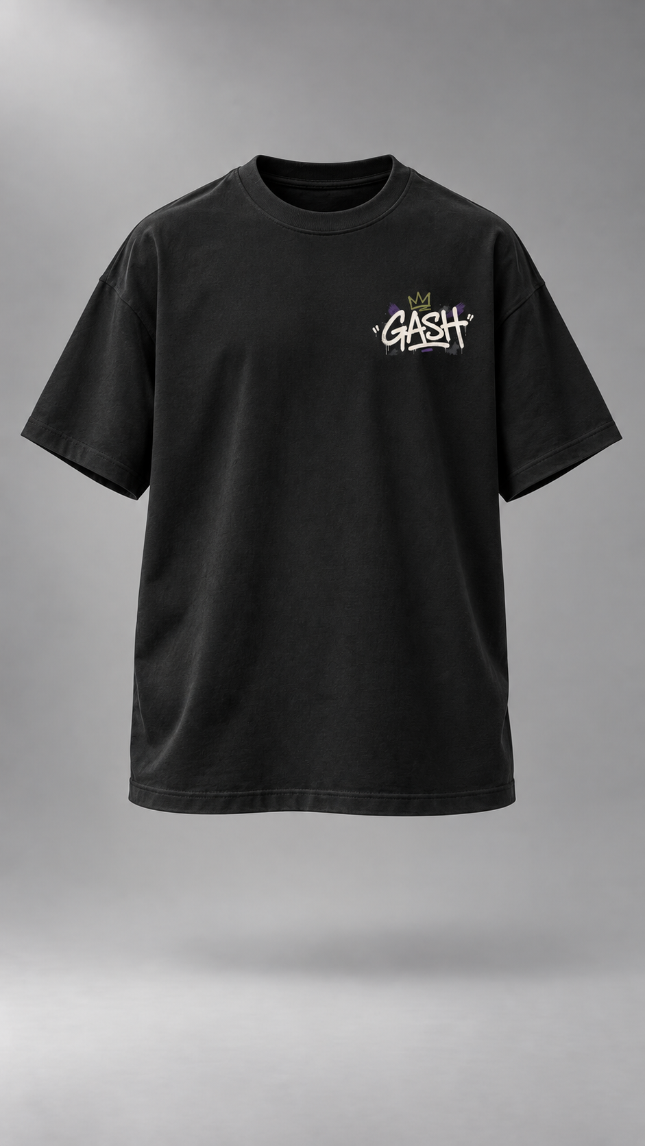 GASH OUTSIDR Tee - Black / Regalia
