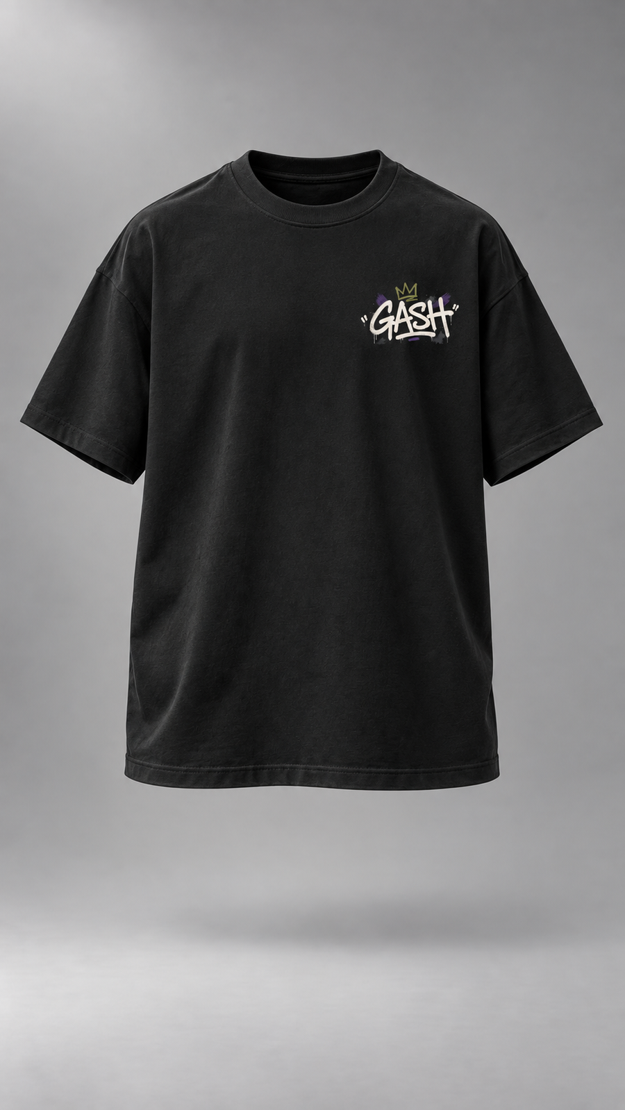 GASH OUTSIDR Tee - Black / Regalia
