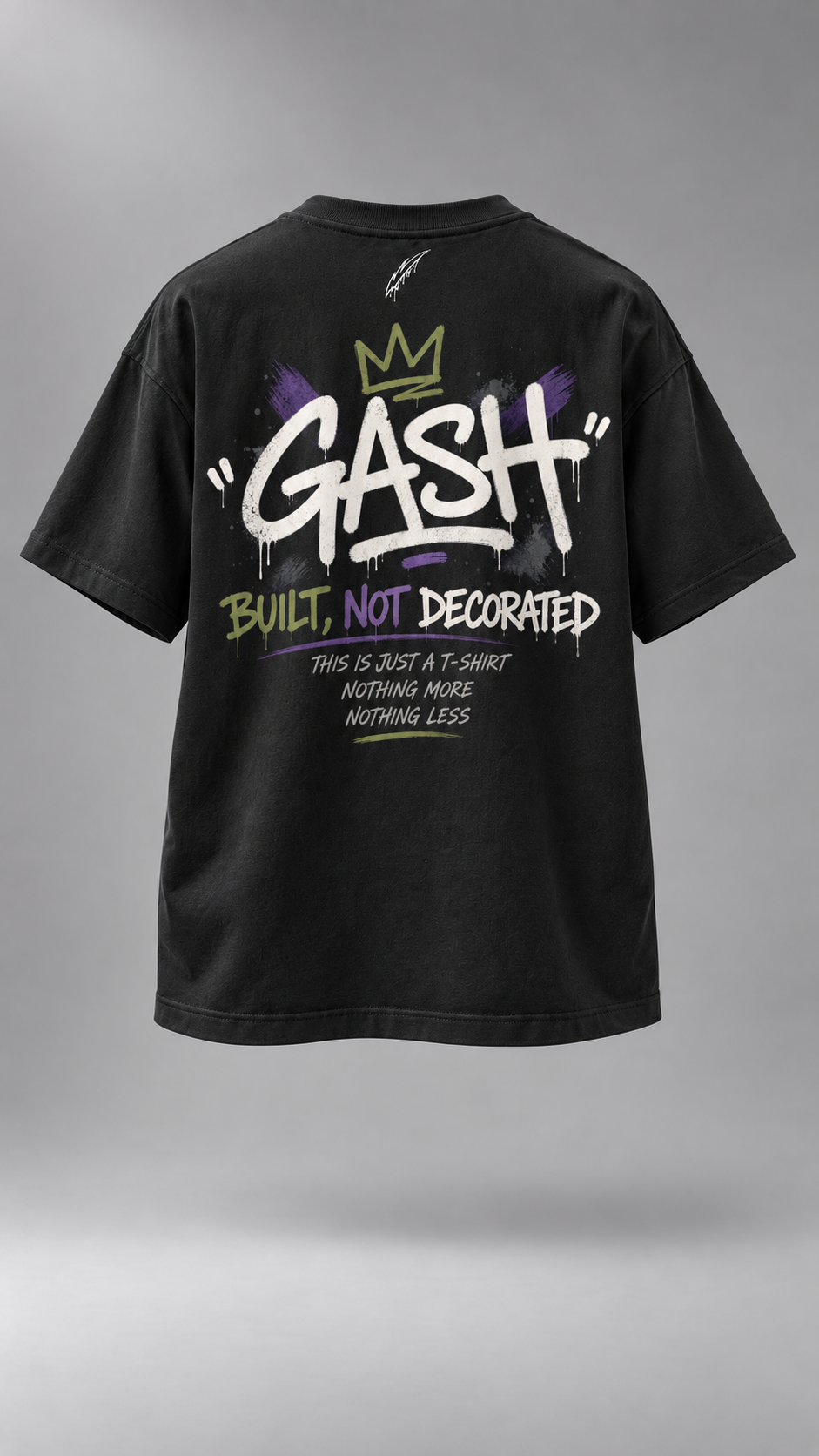 GASH OUTSIDR Tee - Black / Regalia