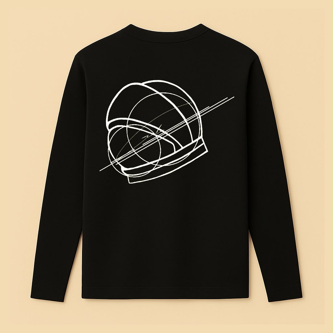 GASH ORBIT Long Sleeve - Black / White