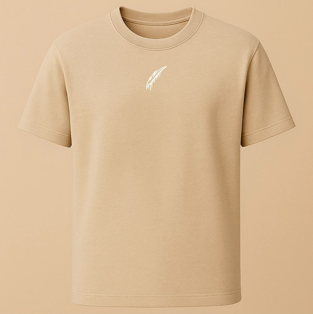GASH BLUEPRINT Tee - Beige / White