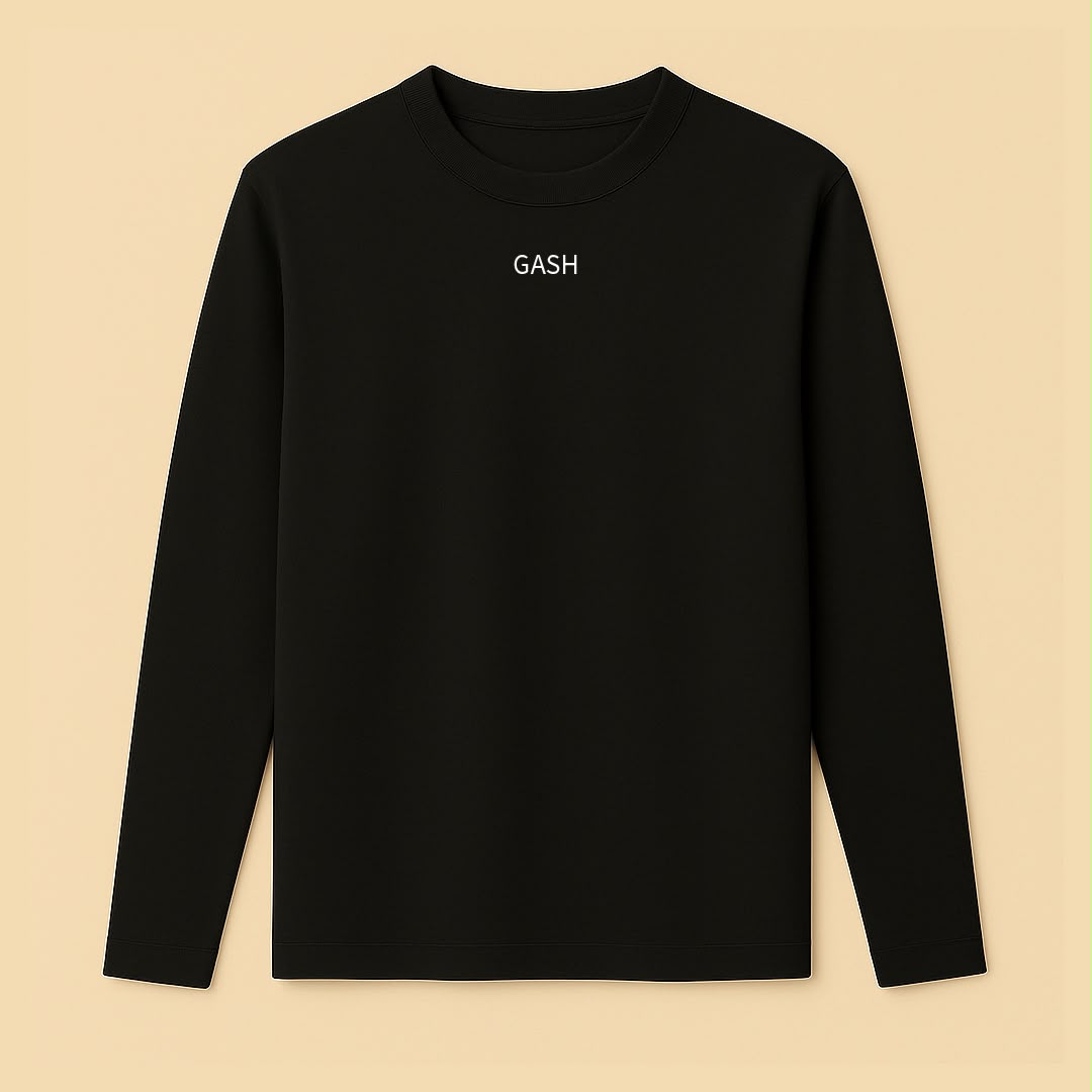 GASH CAST Long Sleeve - Black / White