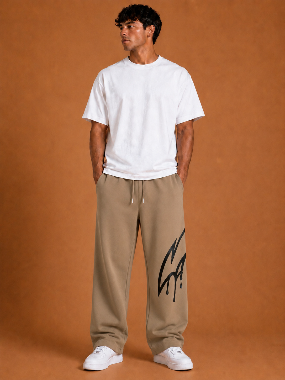 GASH VANDL Pants - Khaki / Black