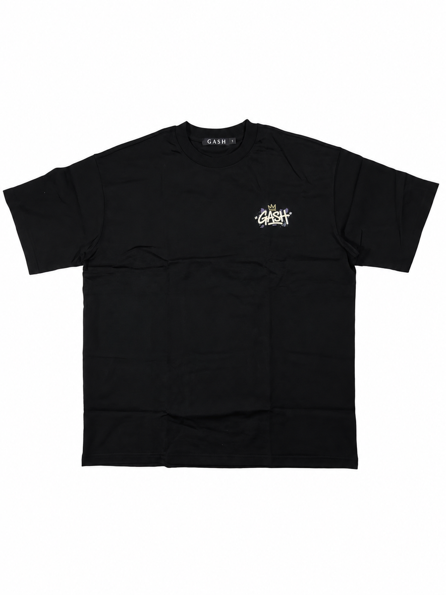 GASH OUTSIDR Tee - Black / Regalia