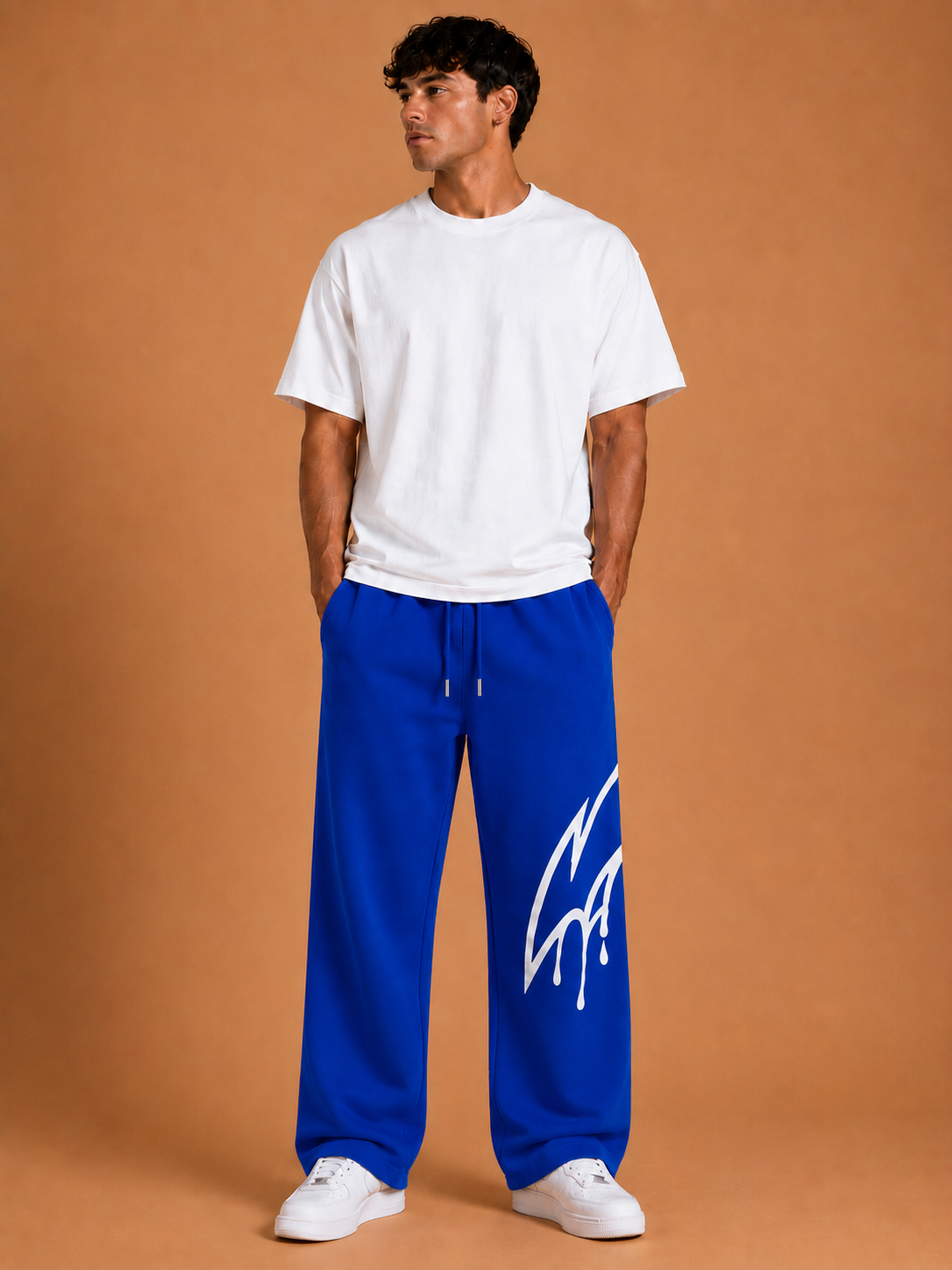 GASH VANDL Pants - Blue / White